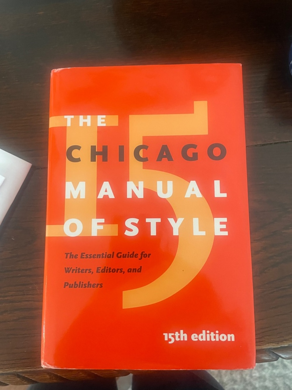 The Chicago Manual of Style 15th Edition - Bright Orange Cover